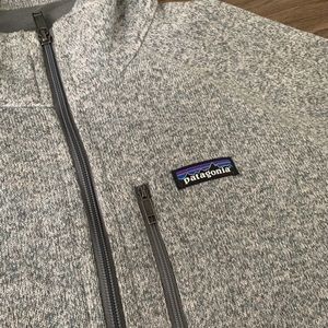 Patagonia Heather Grey Sweater Material Jacket